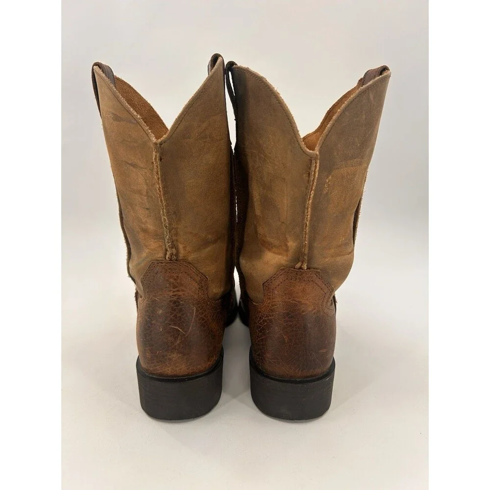 Ariat Rambler Western Boots Brown 2 tone Mens size 11D Square Toe 10002317